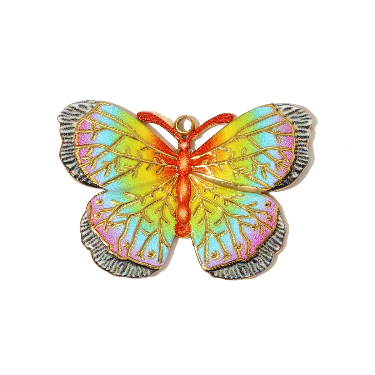 6pcs/pack Nice Stainless Steel Painted Shell Sun Necklace Pendants Rose Love Heart DIY Earring Charms Women Enamel Butterfly Jewelry