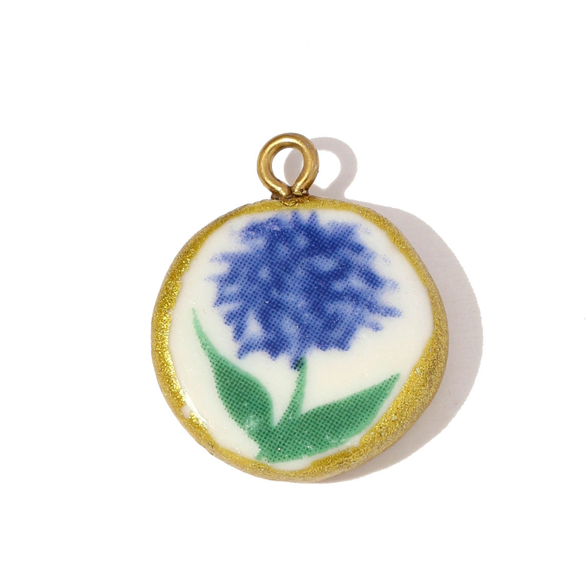 6pcs/pack Stainless Steel Colored Ceramic Dandelion Necklace Pendants Flower Mushroom Leaf DIY Charms Women Chili Apple Jewelry