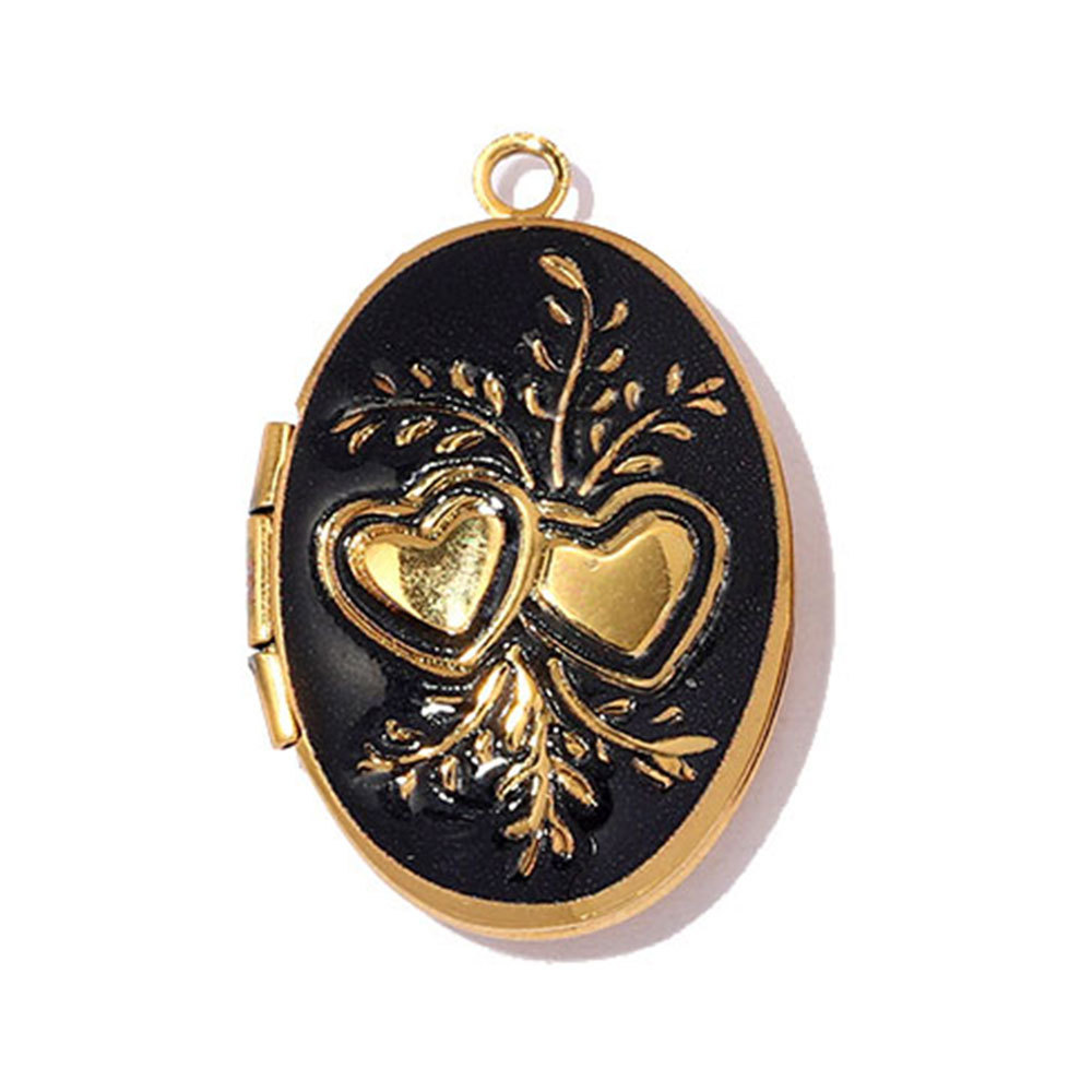 6pcs/pack Stainless Steel Colorful Cat Paw Locket Charms Love Mom Heart Picture Box Necklace Pendant Woman Mother's Gift Jewelry