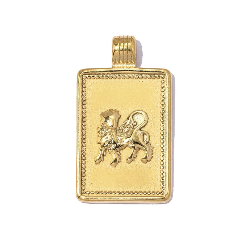 6pcs/pack Fashion Stainless Steel Zodiac Necklace Pendants Square Aquarius Leo DIY Charms Woman Star Sign Jewelry Wholesale