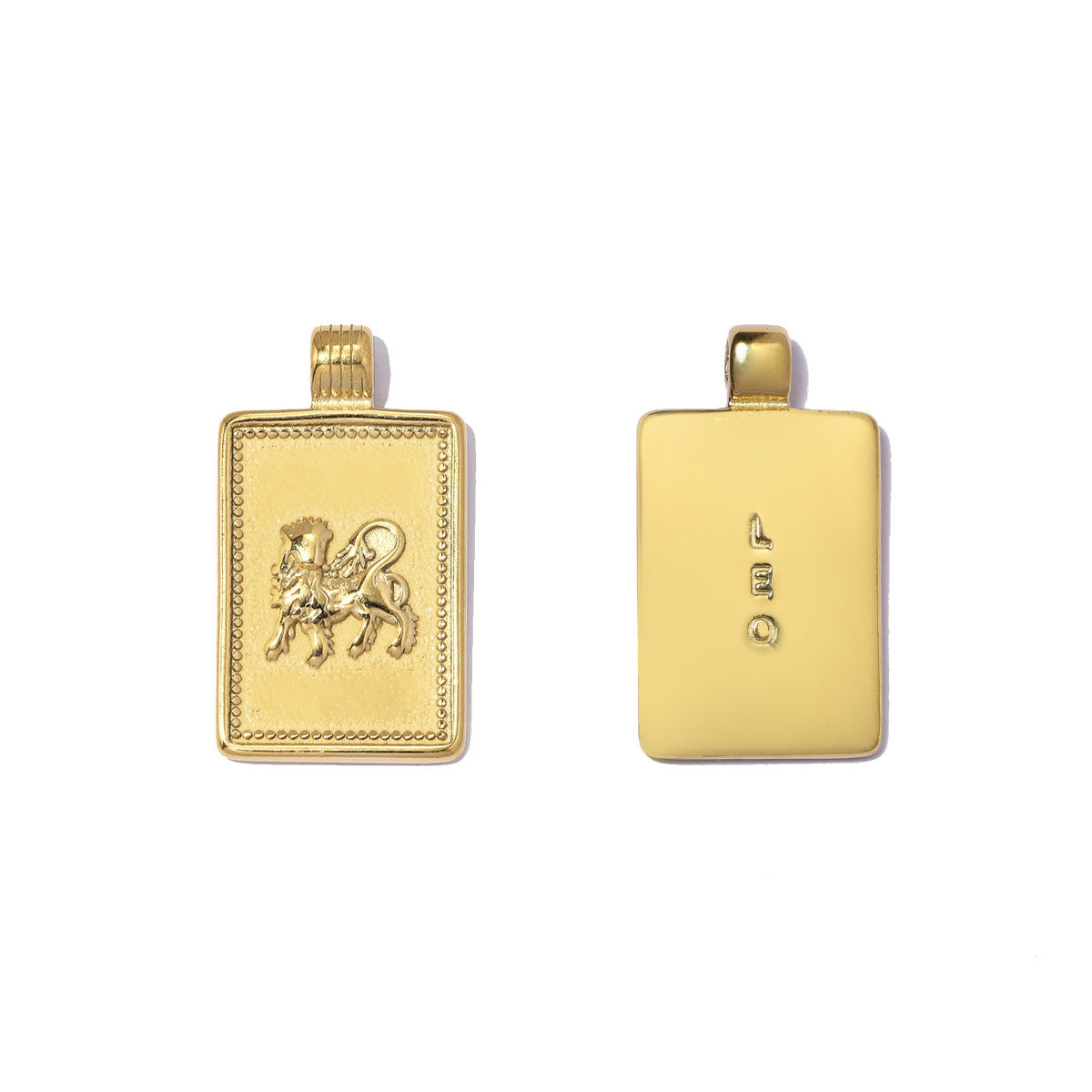 6pcs/pack Fashion Stainless Steel Zodiac Necklace Pendants Square Aquarius Leo DIY Charms Woman Star Sign Jewelry Wholesale