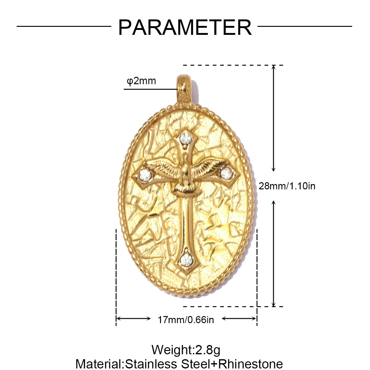 6pcs/pack Fashion Stainless Steel Cross Heart DIY Charms Sunset Star Necklace Pendant Woman Crescent Moon Jewelry Wholesale