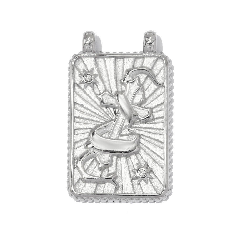 6pcs/pack Fashion Stainless Steel Cross Heart DIY Charms Sunset Star Necklace Pendant Woman Crescent Moon Jewelry Wholesale