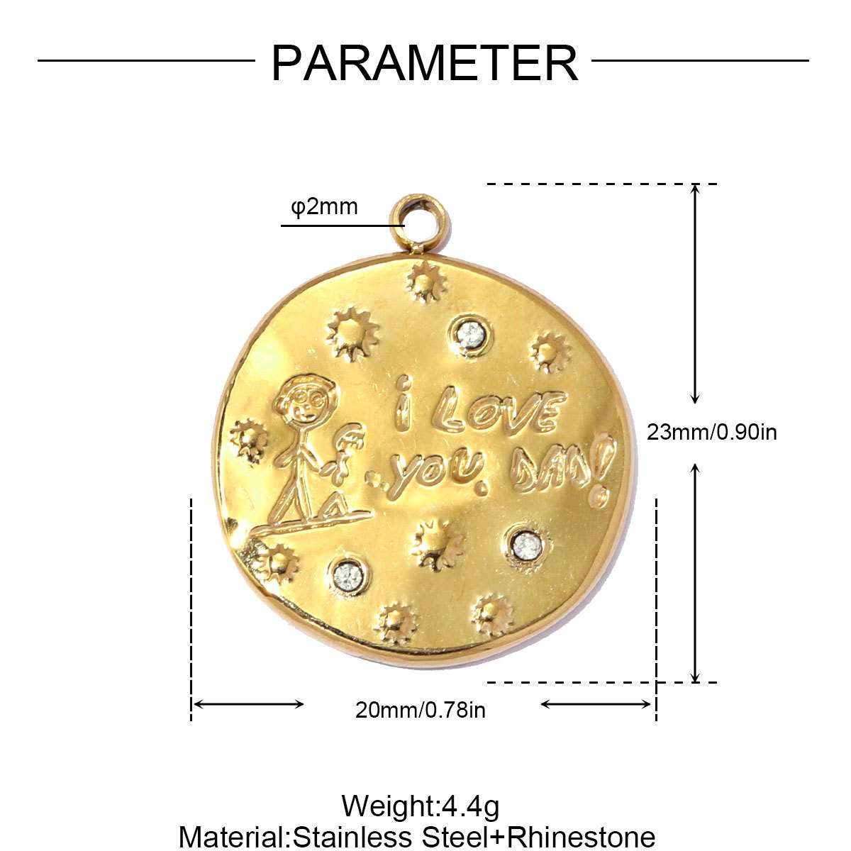 6pcs/pack Stainless Steel Shell Star Rose DIY Charms Coffee Cup Heart Necklace Pendant Woman Rabbit Moon Star Jewelry Wholesale