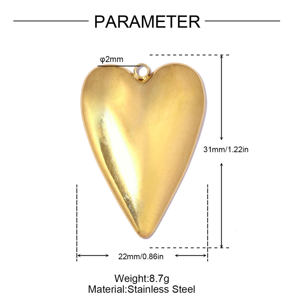 6pcs/pack Stainless Steel Enamel Headset DIY Earring Charm Magician Heart Necklace Pendant Woman Zircon Cross Jewelry Wholesale