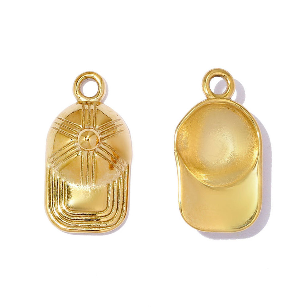 6pcs/pack Stainless Steel Baseball Cap DIY Earring Charms Elephant Airplane Necklace Pendant Woman Holy Mother Jewelry Wholesale