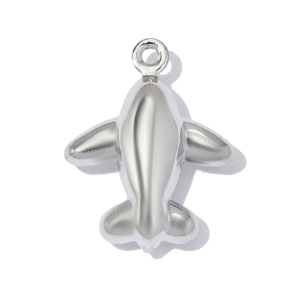 6pcs/pack Stainless Steel Baseball Cap DIY Earring Charms Elephant Airplane Necklace Pendant Woman Holy Mother Jewelry Wholesale