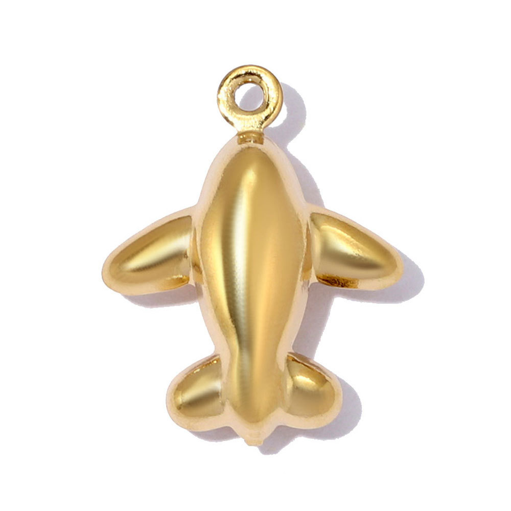 6pcs/pack Stainless Steel Baseball Cap DIY Earring Charms Elephant Airplane Necklace Pendant Woman Holy Mother Jewelry Wholesale