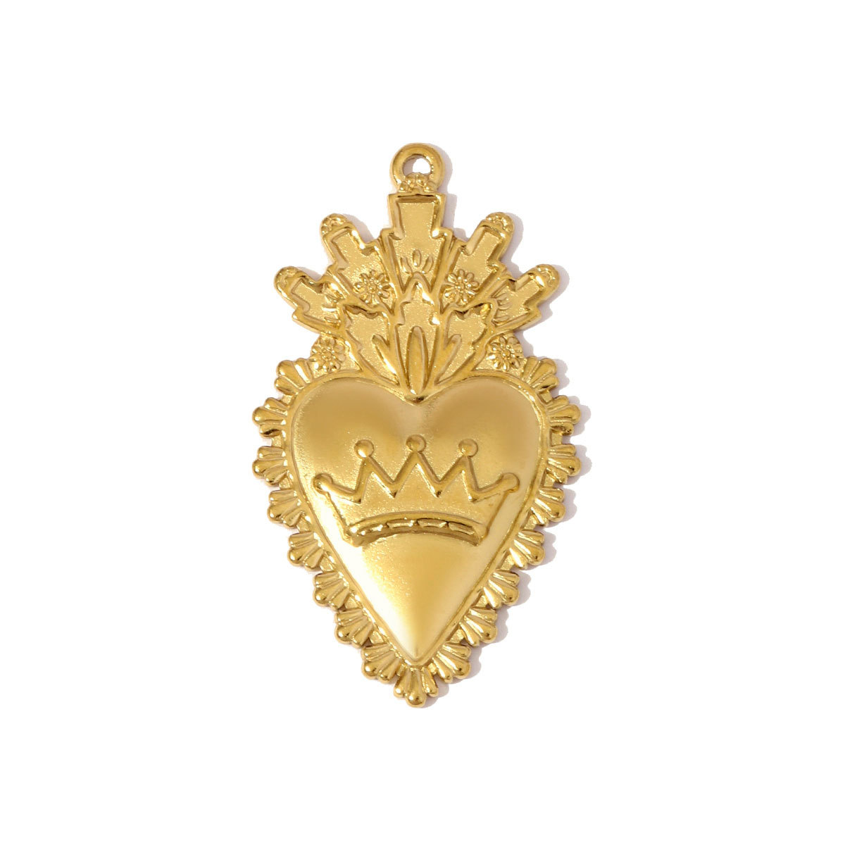 6pcs/pack Never Fade Stainless Steel Bowknot Owl Fish Necklace Pendants Crown Heart DIY Earring Charms Women Cat Flower Jewelry