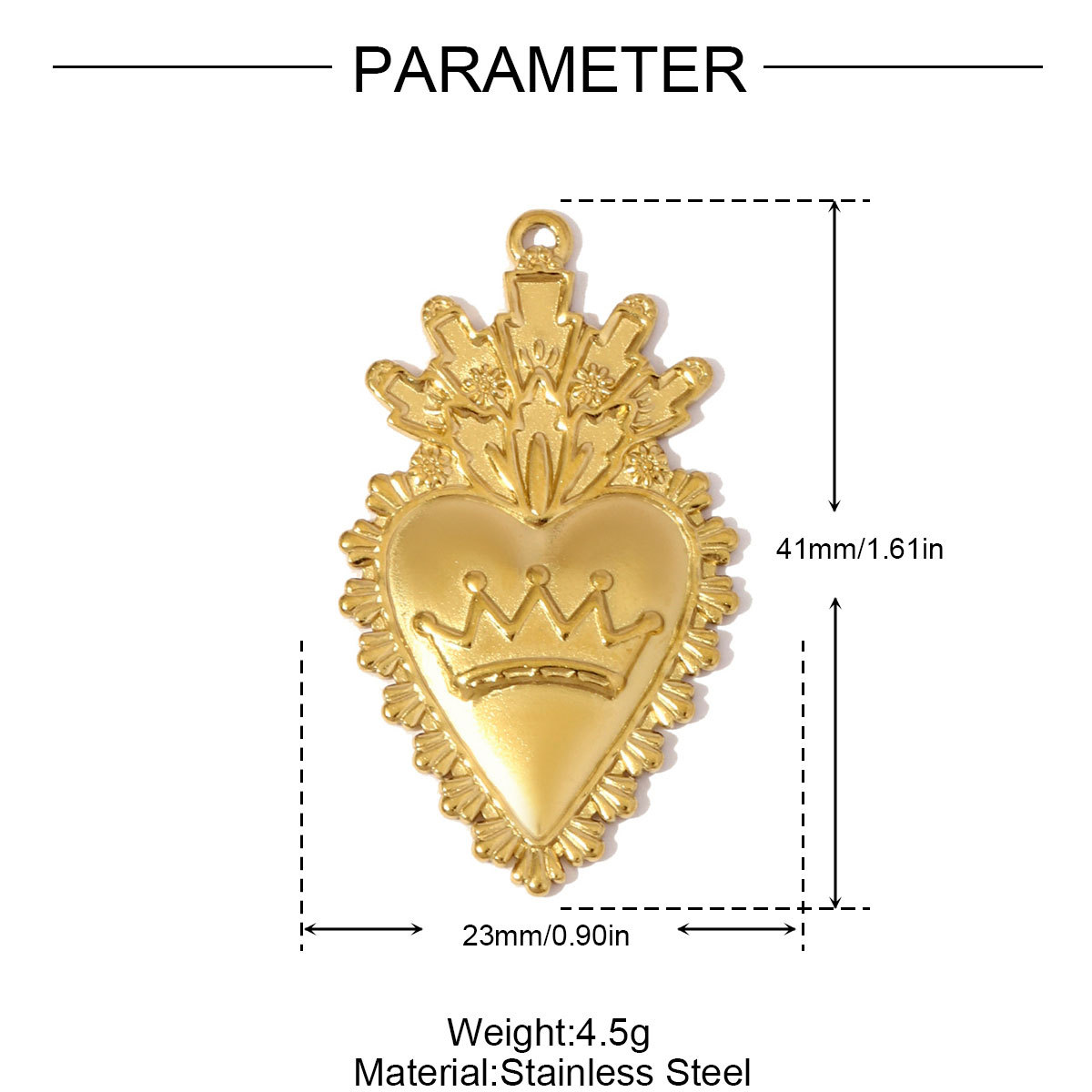 6pcs/pack Never Fade Stainless Steel Bowknot Owl Fish Necklace Pendants Crown Heart DIY Earring Charms Women Cat Flower Jewelry