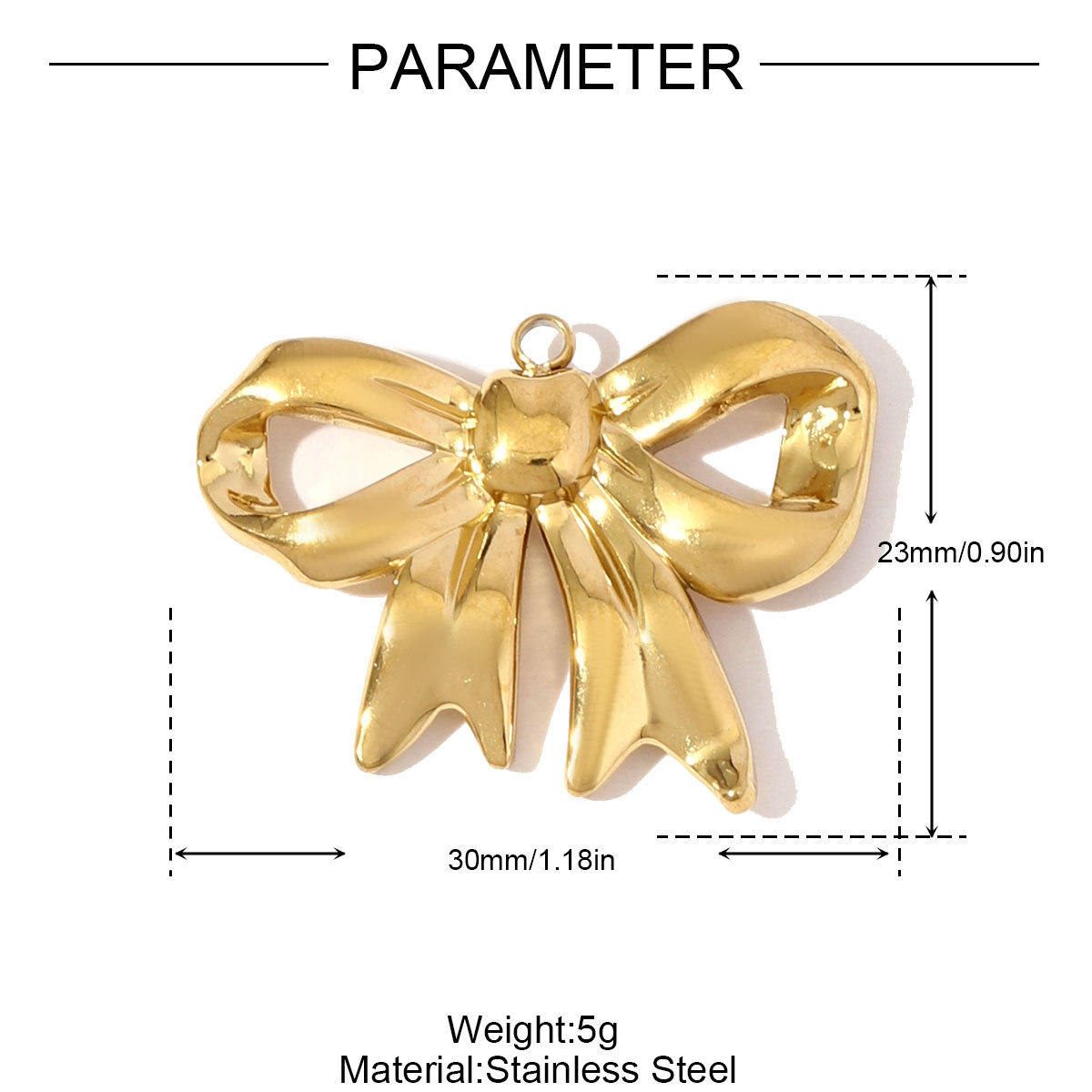 6pcs/pack Never Fade Stainless Steel Bowknot Owl Fish Necklace Pendants Crown Heart DIY Earring Charms Women Cat Flower Jewelry