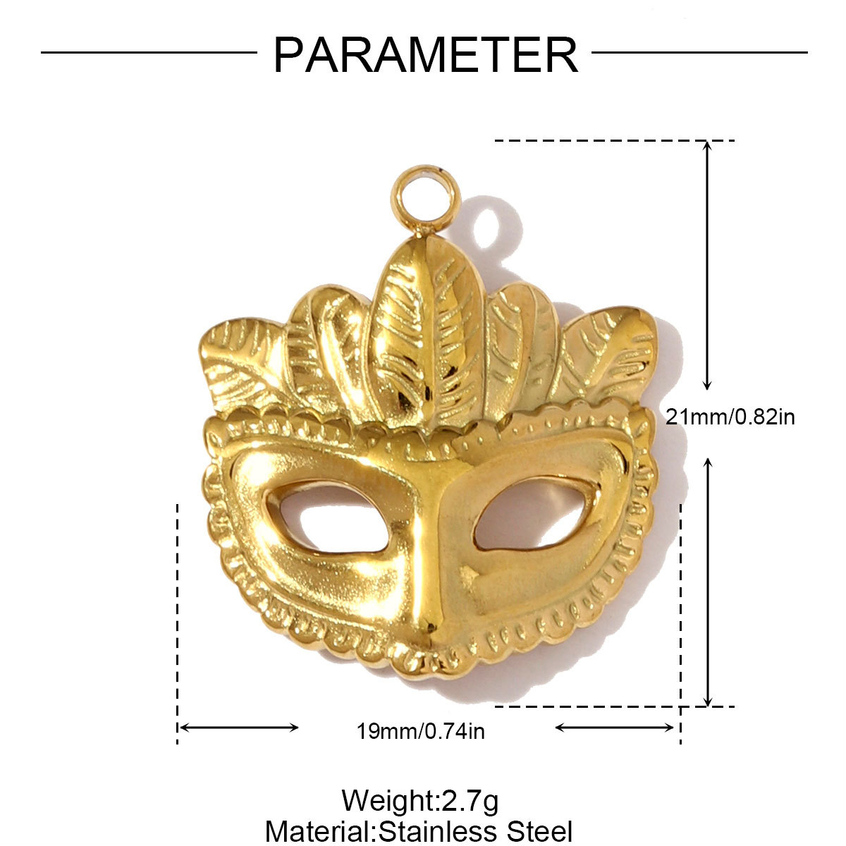 6pcs/pack French Retro Stainless Steel Butterfly Heart Necklace Pendants Flower Clover DIY Earring Charms Women Evil Eye Mask Jewelry