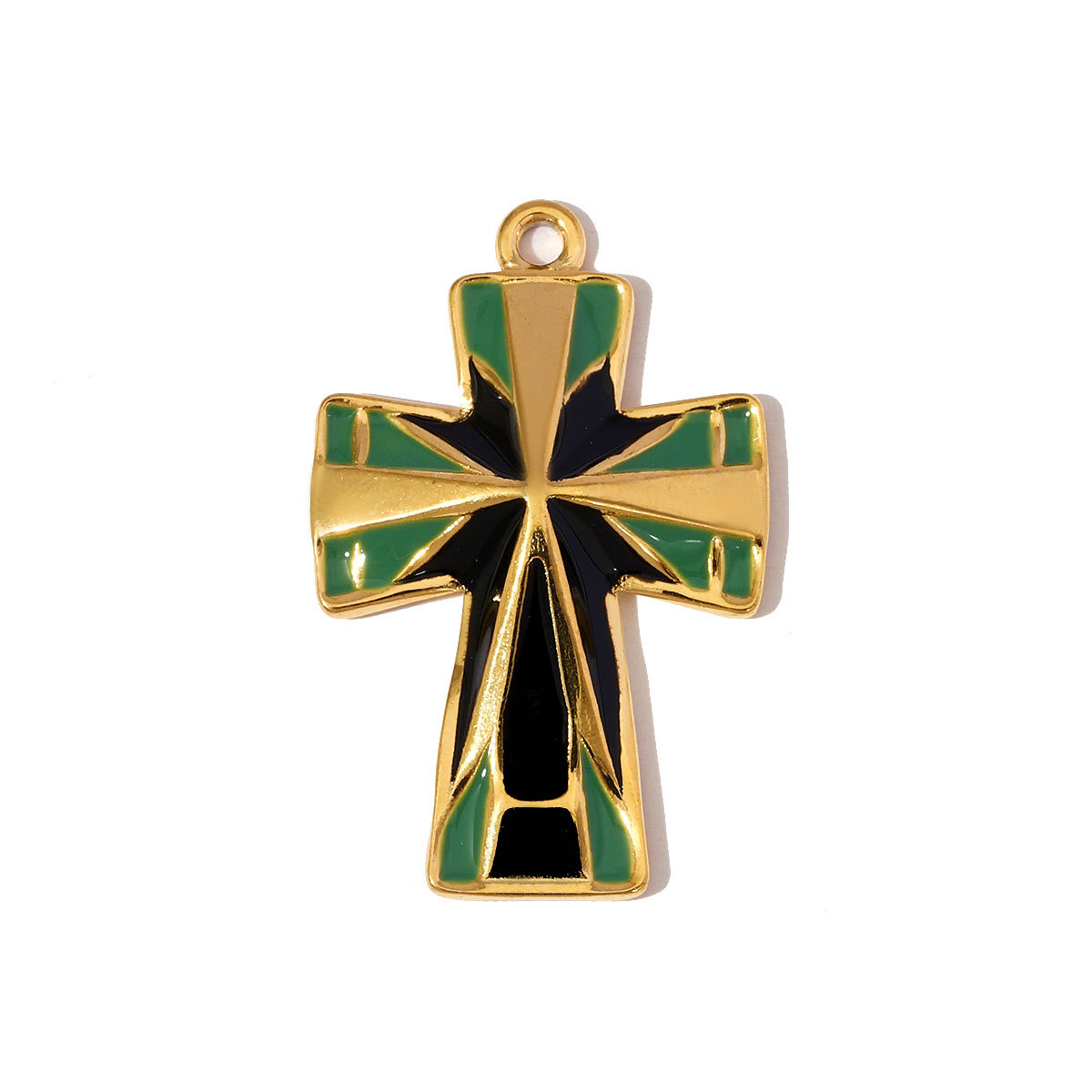 6pcs/pack Stainless Steel Enamel Map of Brazil Pendants Cross American flag DIY Earring Charms Women Gold Never Fade Jewelry
