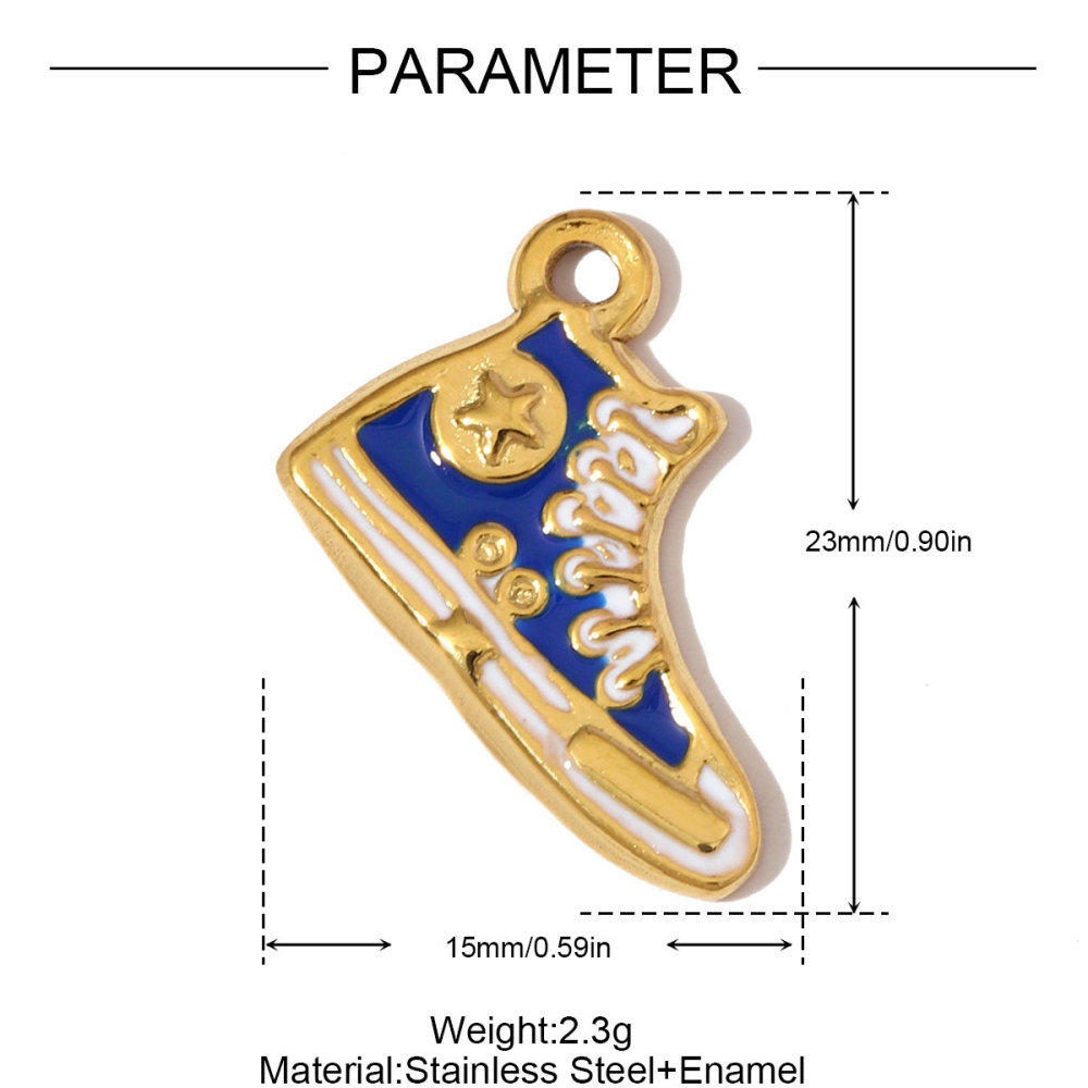 6pcs/pack Stainless Steel Rhinestone Sneakers Heart Pendants Swallow Elephant DIY Earring Charms Women Flower Sun Star Jewelry