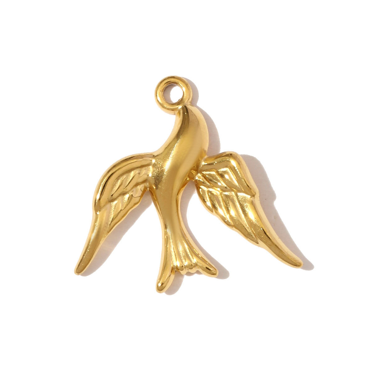 6pcs/pack Stainless Steel Rhinestone Sneakers Heart Pendants Swallow Elephant DIY Earring Charms Women Flower Sun Star Jewelry