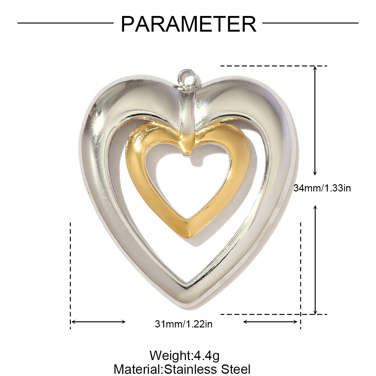 6pcs/pack Stainless Steel Rhinestone Evil Eye Holy Mother Pendants Flower Love Heart DIY Earring Charms Women Owl Round Jewelry