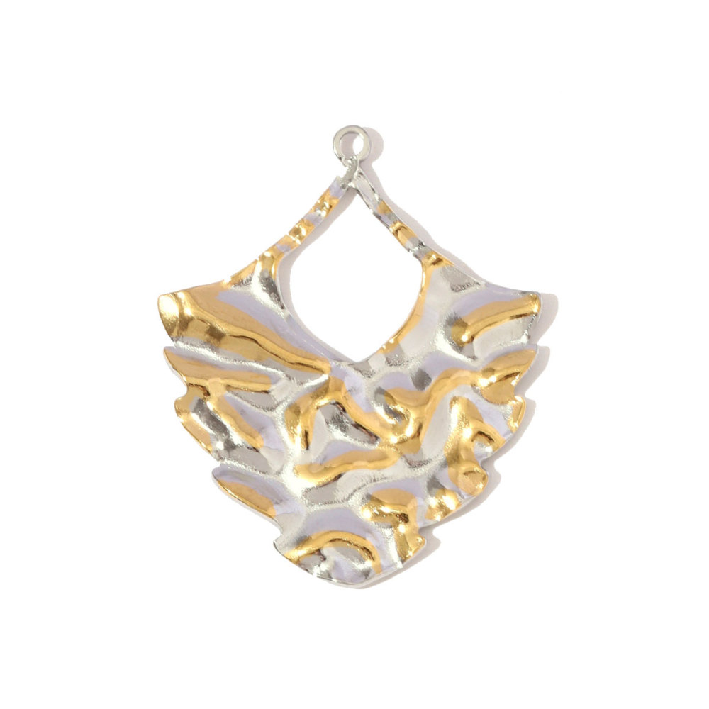 6pcs/pack Stainless Steel Rhinestone Evil Eye Holy Mother Pendants Flower Love Heart DIY Earring Charms Women Owl Round Jewelry