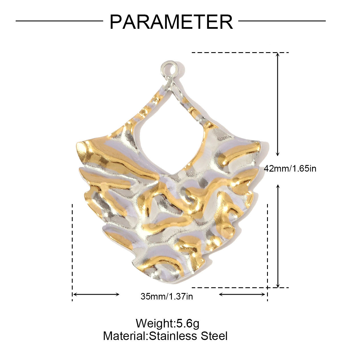 6pcs/pack Stainless Steel Rhinestone Evil Eye Holy Mother Pendants Flower Love Heart DIY Earring Charms Women Owl Round Jewelry