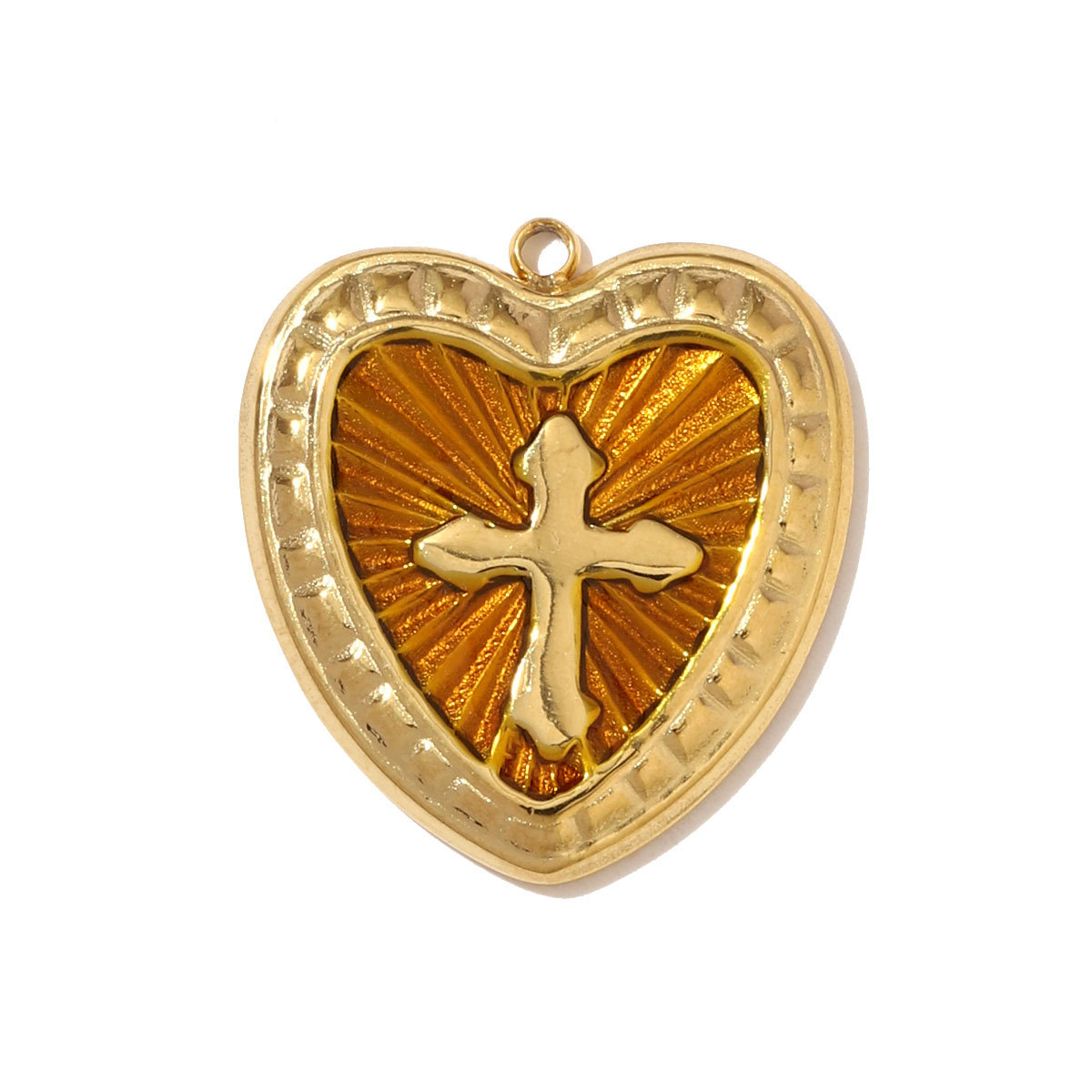 6pcs/pack French Retro Stainless Steel Rose Maple Leaf Pendants Love Heart Cross DIY Earring Charms Women Butterfly Flower Jewelry