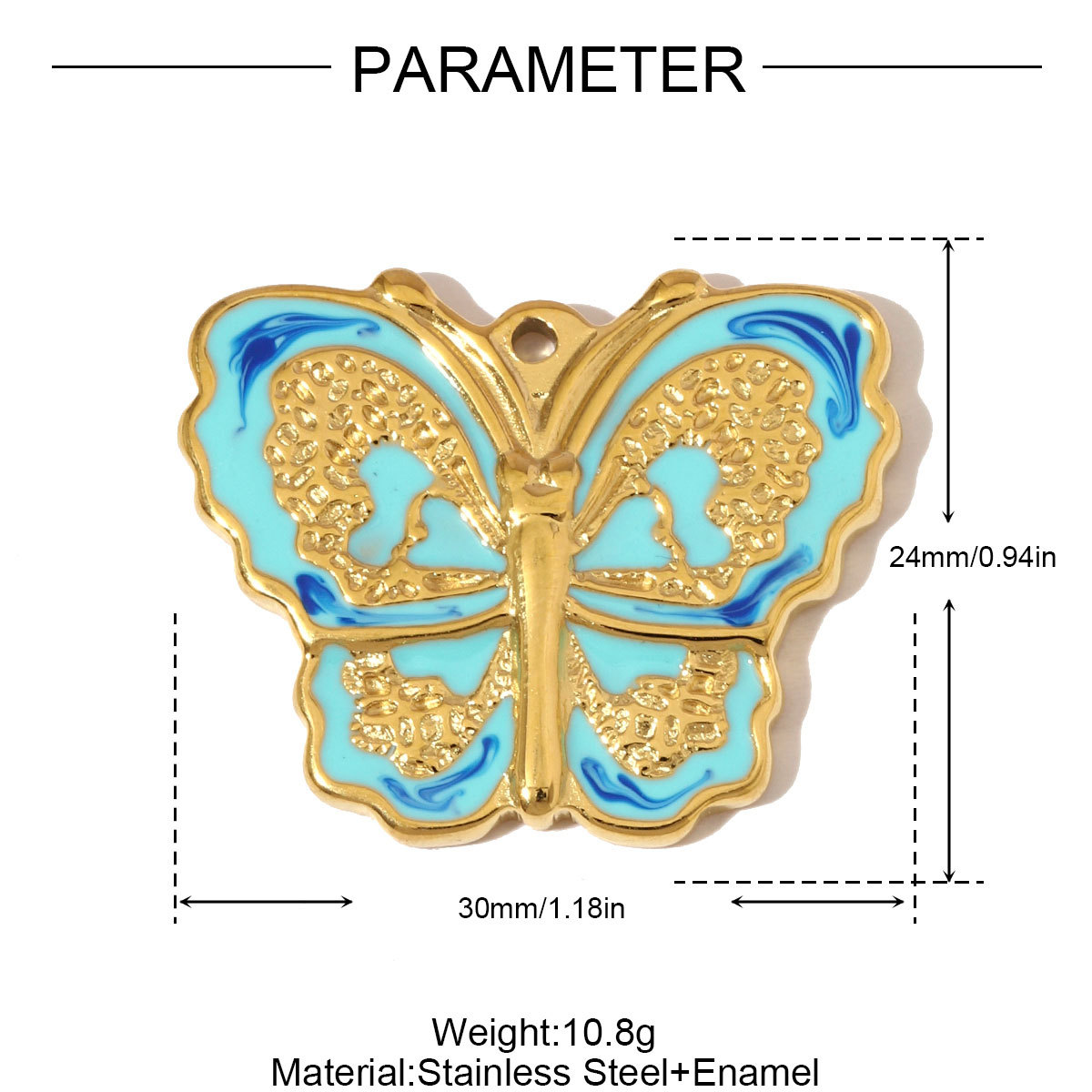 6pcs/pack French Retro Stainless Steel Rose Maple Leaf Pendants Love Heart Cross DIY Earring Charms Women Butterfly Flower Jewelry