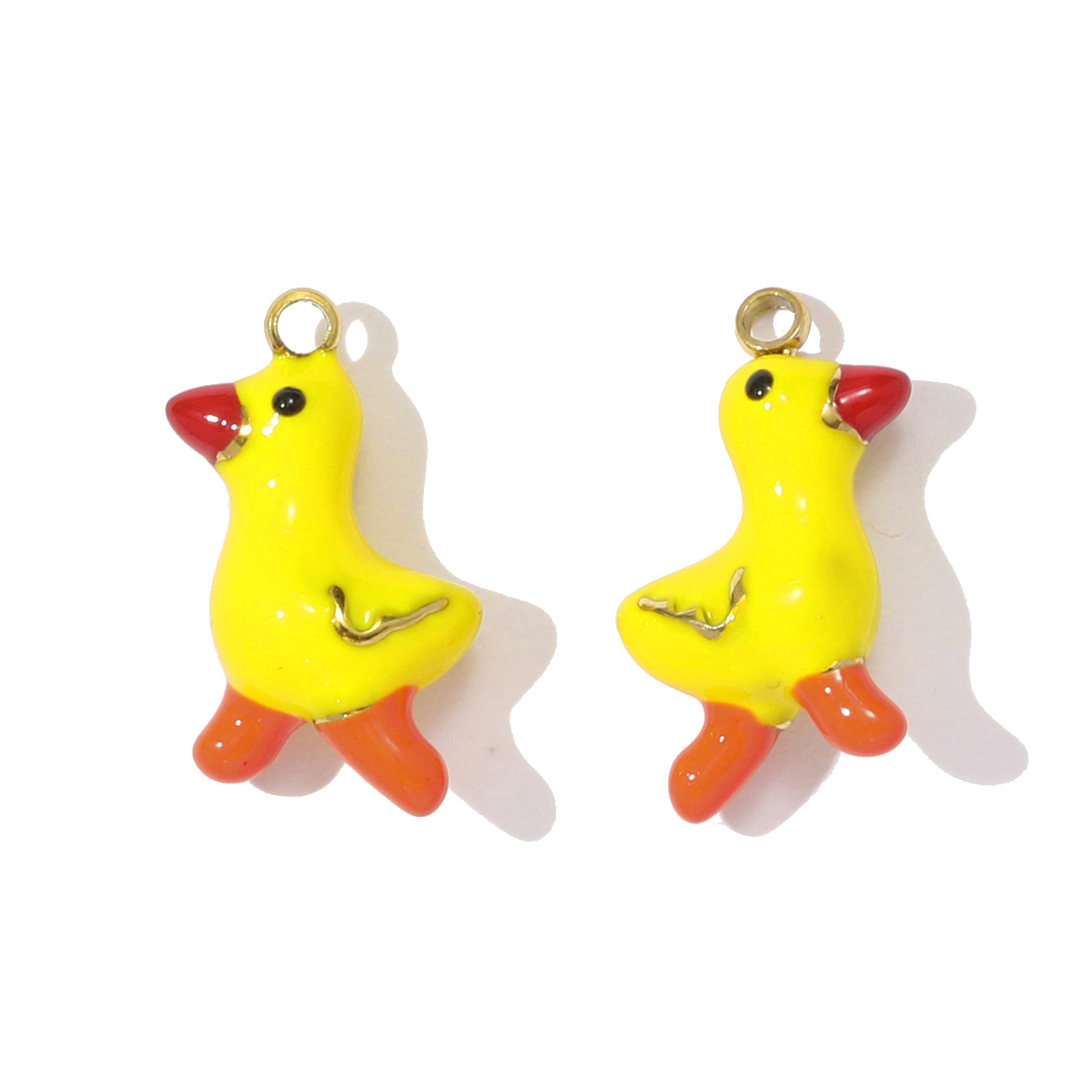 6pcs/pack Fashion Stainless Steel Enamel Kirky Sausage Dog Necklace Pendant Cat Mermaid DIY Earring Charm Women Animal Jewelry