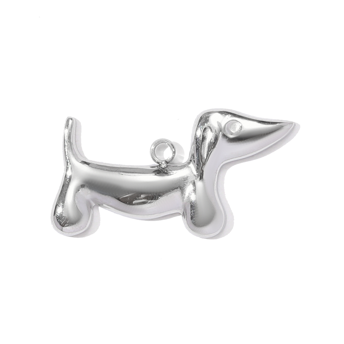 6pcs/pack Fashion Stainless Steel Enamel Kirky Sausage Dog Necklace Pendant Cat Mermaid DIY Earring Charm Women Animal Jewelry