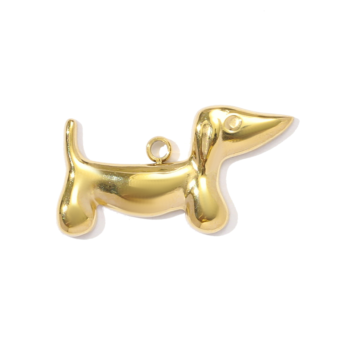 6pcs/pack Fashion Stainless Steel Enamel Kirky Sausage Dog Necklace Pendant Cat Mermaid DIY Earring Charm Women Animal Jewelry