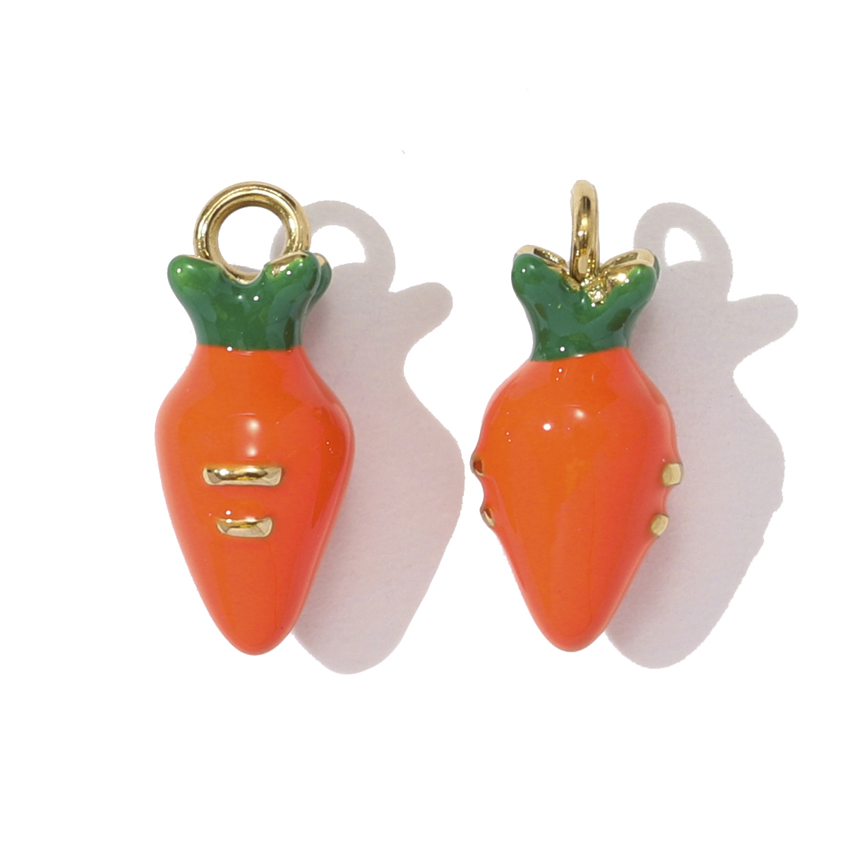 6pcs/pack Stainless Steel Enamel Sewing Machine Necklace Pendant Pumpkin Carriage DIY Charm Women 3D Pitaya Fruit Jewelry