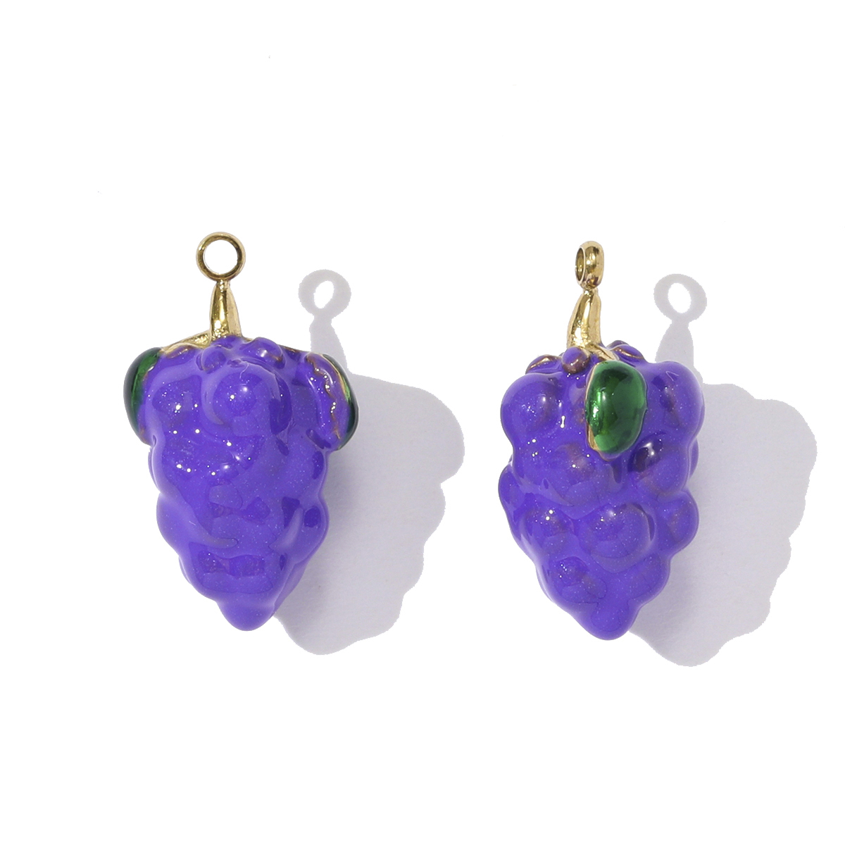 6pcs/pack Stainless Steel Enamel Sewing Machine Necklace Pendant Pumpkin Carriage DIY Charm Women 3D Pitaya Fruit Jewelry