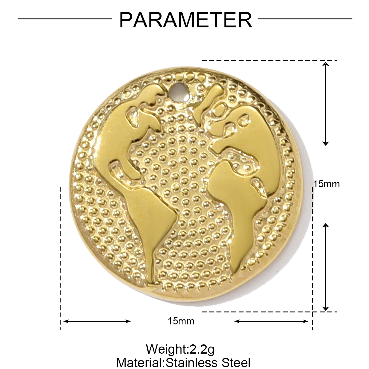 6pcs/pack Fashion Stainless Steel World Map Lady Necklace Pendant Rhinestone Flower Lip DIY Charm Women Clover Rose Jewelry