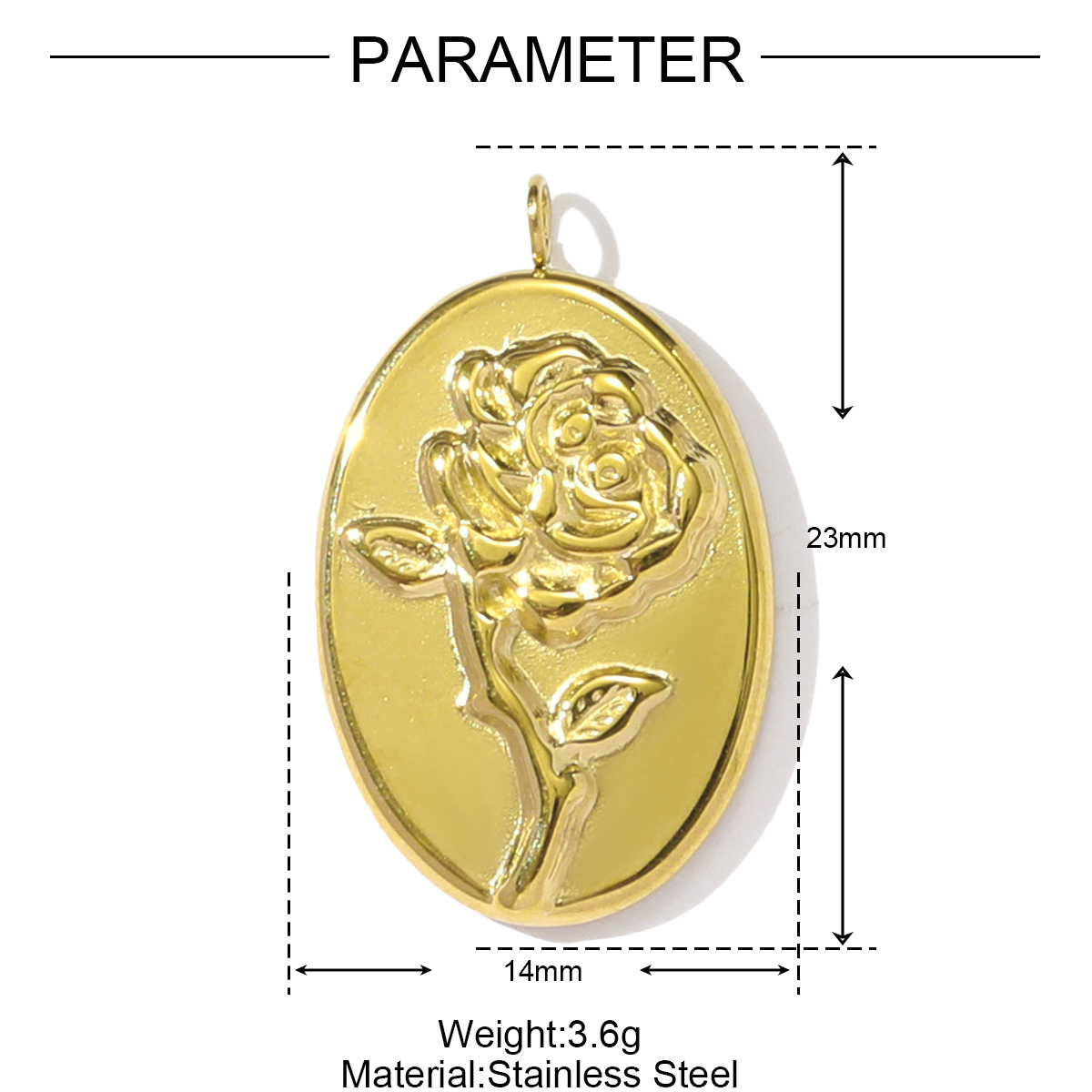 6pcs/pack Fashion Stainless Steel World Map Lady Necklace Pendant Rhinestone Flower Lip DIY Charm Women Clover Rose Jewelry
