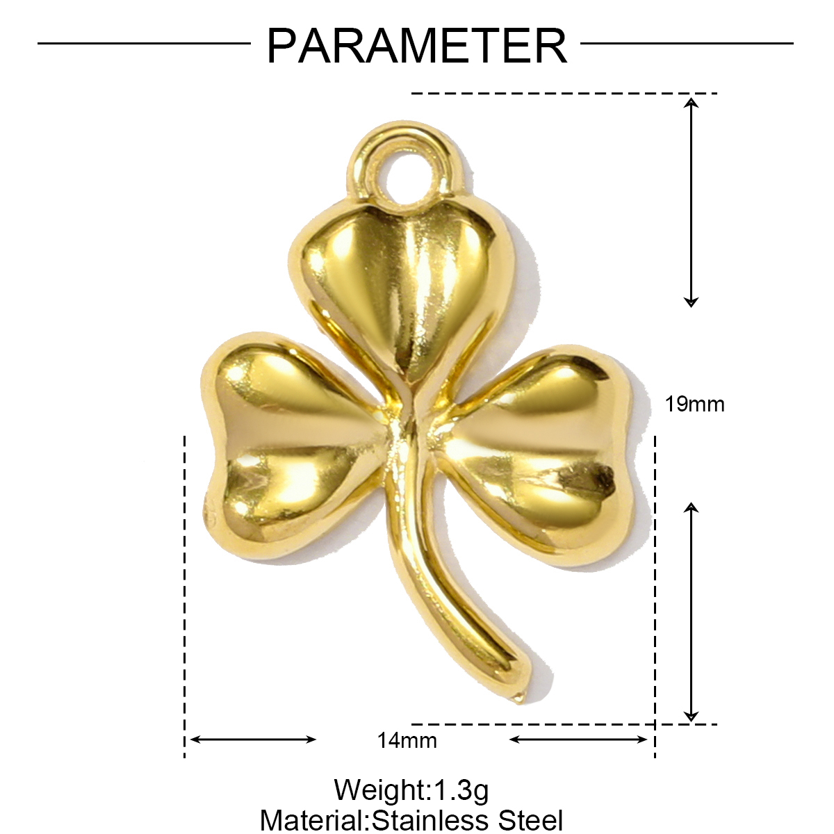 6pcs/pack Fashion Stainless Steel World Map Lady Necklace Pendant Rhinestone Flower Lip DIY Charm Women Clover Rose Jewelry