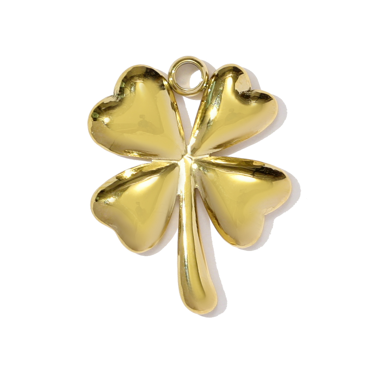 6pcs/pack Fashion Stainless Steel World Map Lady Necklace Pendant Rhinestone Flower Lip DIY Charm Women Clover Rose Jewelry