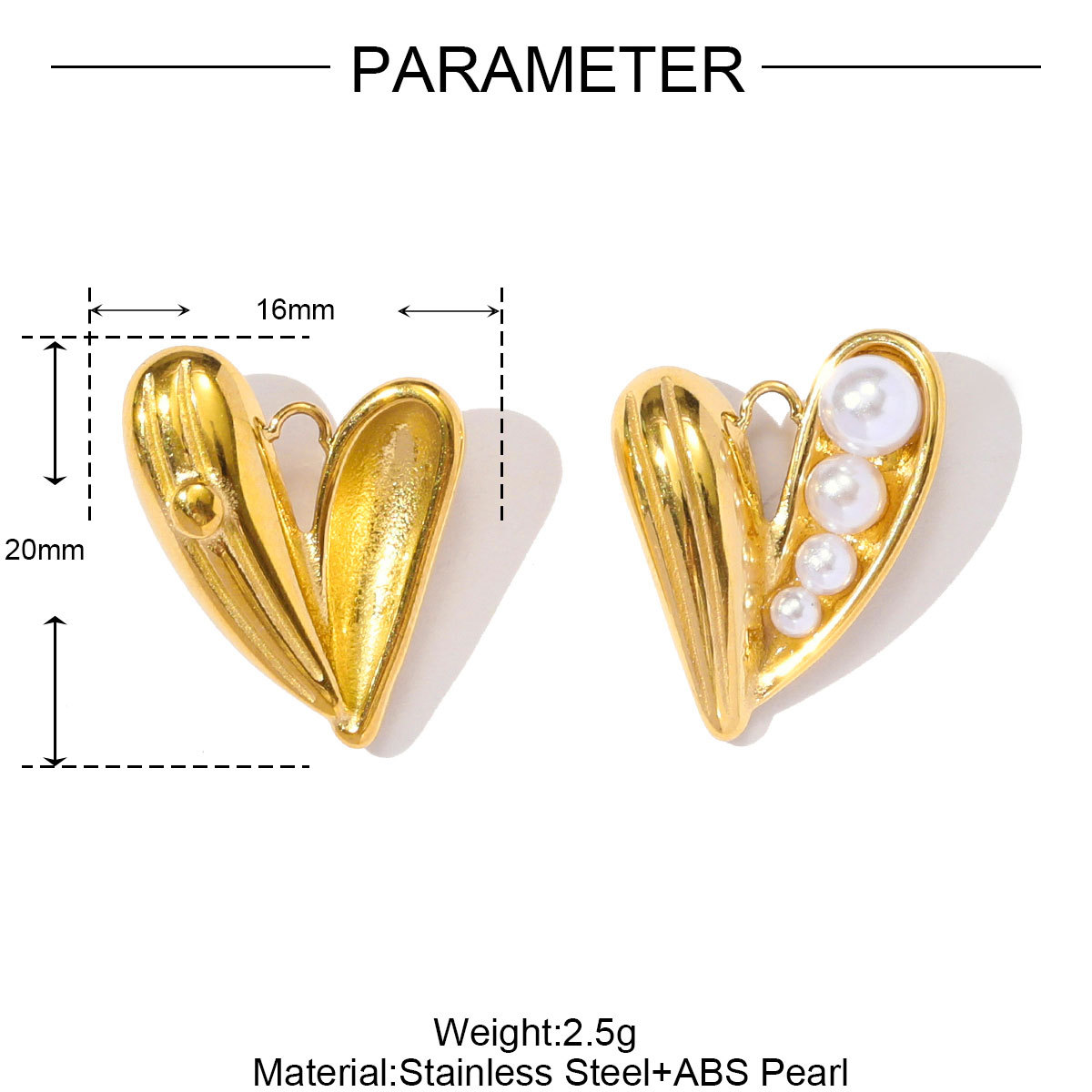 6pcs/pack French Stainless Steel Rhinestone Crescent Heart Necklace Pendant Malachite Clover DIY Charm Women Pearl Leaf Jewelry