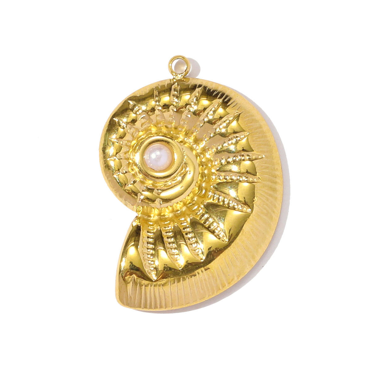 6pcs/pack Stainless Steel Holy Mother Abstract Mask Necklace Pendant Rhinestone Clover DIY Charm Women Conch Sun Moon Jewelry