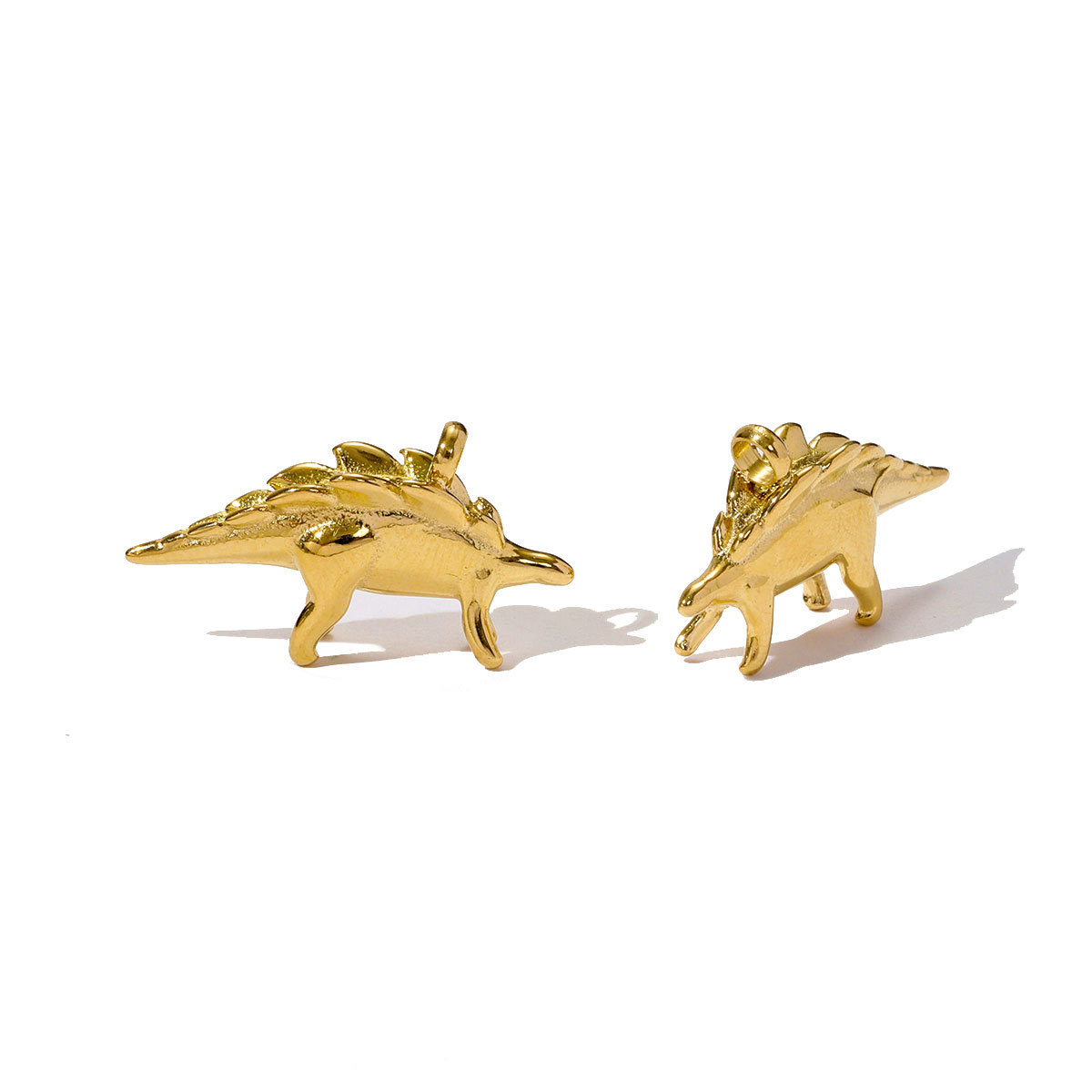 6pcs/pack Stainless Steel 3D Tyrannosaurus Rex Stegosaurus Necklace Pendant Scorpion Lobster DIY Earring Charms Rugby Jewelry