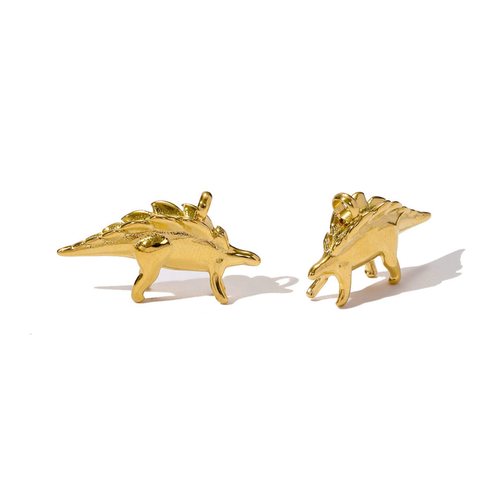 6pcs/pack Stainless Steel 3D Tyrannosaurus Rex Stegosaurus Necklace Pendant Scorpion Lobster DIY Earring Charms Rugby Jewelry