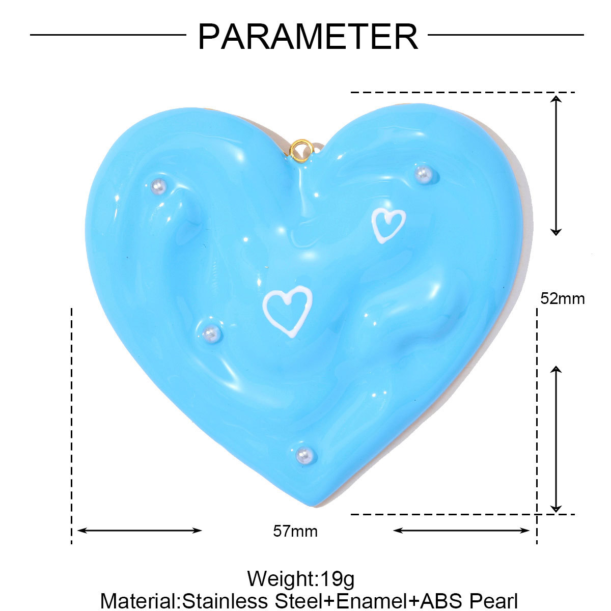 6pcs/pack Fashion Stainless Steel Enamel Big Heart DIY Earring Charms Life Tree Necklace Pendant Women Love Jewelry Wholesale