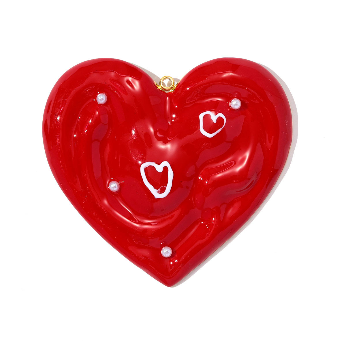 6pcs/pack Fashion Stainless Steel Enamel Big Heart DIY Earring Charms Life Tree Necklace Pendant Women Love Jewelry Wholesale