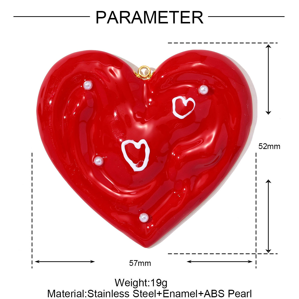 6pcs/pack Fashion Stainless Steel Enamel Big Heart DIY Earring Charms Life Tree Necklace Pendant Women Love Jewelry Wholesale