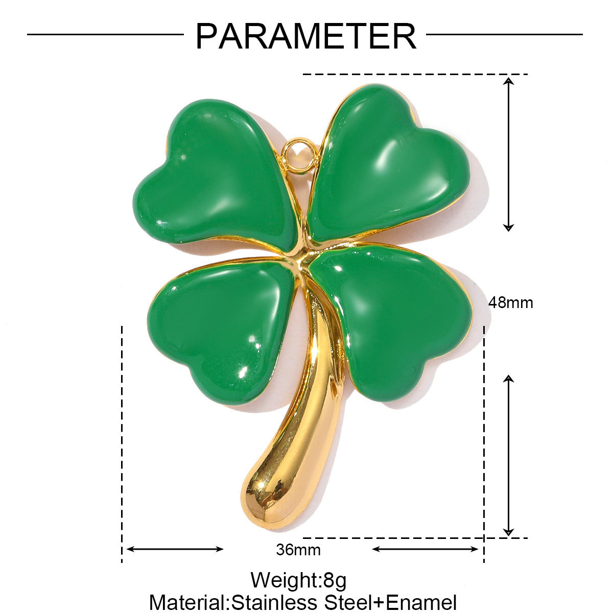 6pcs/pack Big Size Stainless Steel Clover Hamburger DIY Earring Charms Ice Cream Cone Necklace Pendant Women Rainbow Jewelry