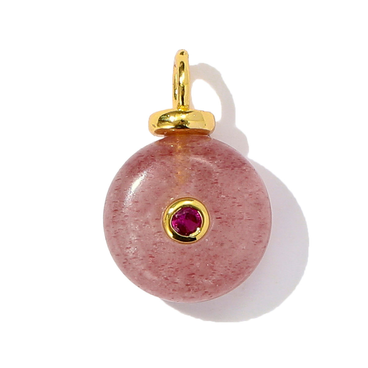 6pcs/pack Retro Copper Zircon Natural Tiger Eye Stone Necklace Pendant Malachite Round DIY Earring Charm Women Square Jewelry