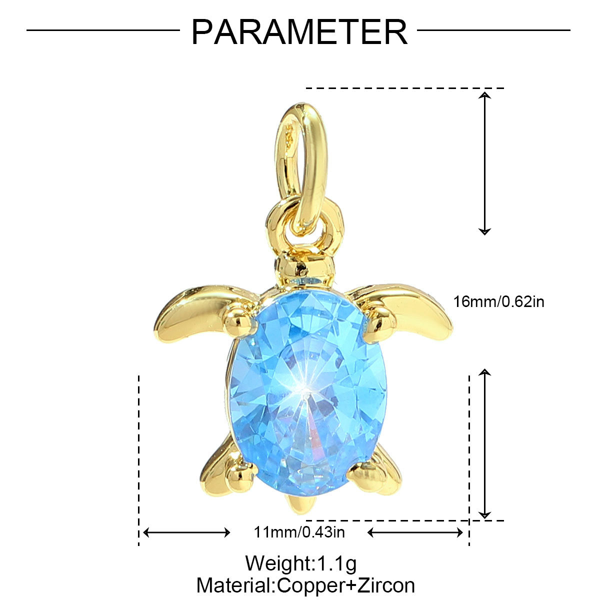 6pcs/pack Copper Zodiac Crab Turtle Starfish Necklace Pendant Shell Carriage Candy DIY Earring Charm Women Octopus Jewelry