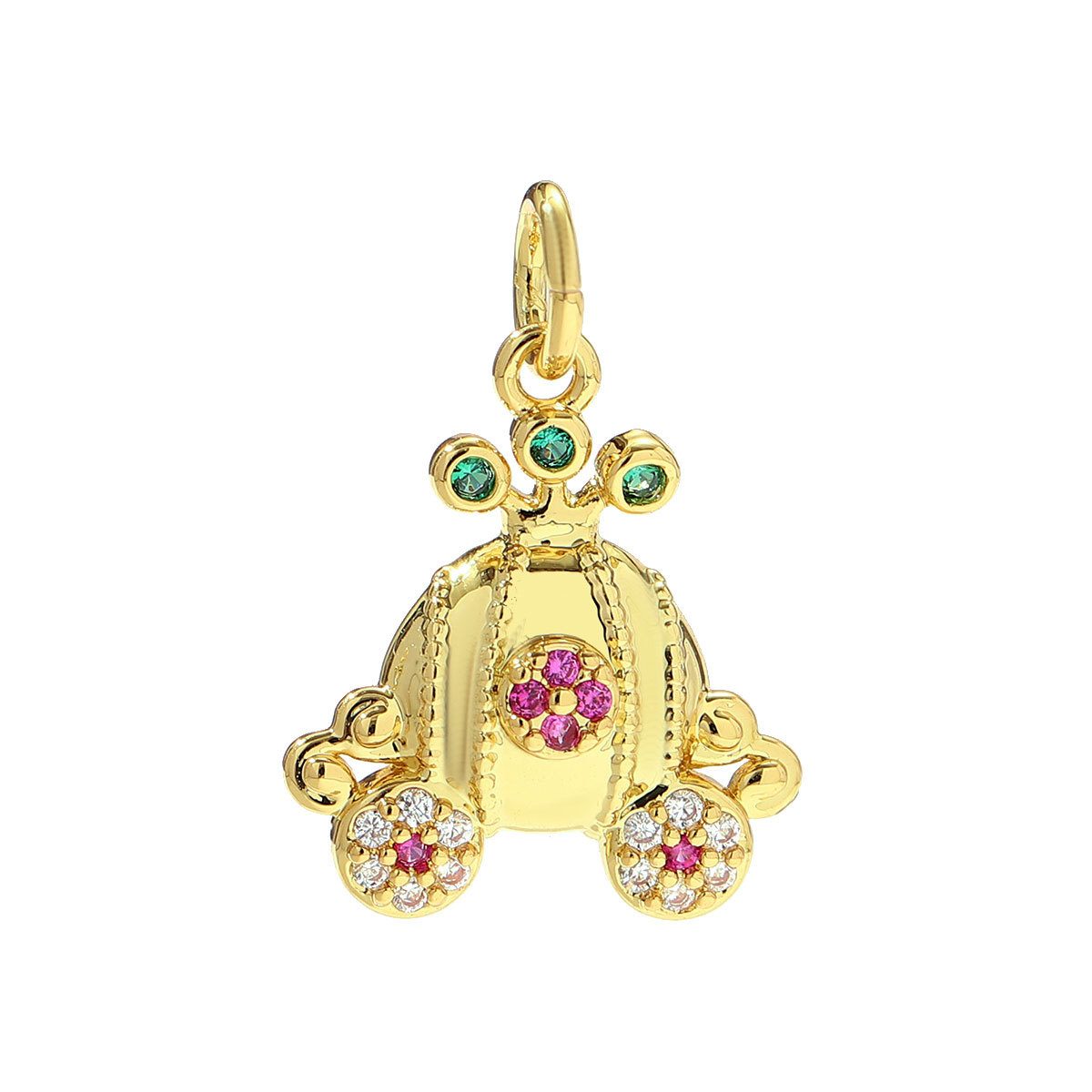 6pcs/pack Copper Zodiac Crab Turtle Starfish Necklace Pendant Shell Carriage Candy DIY Earring Charm Women Octopus Jewelry