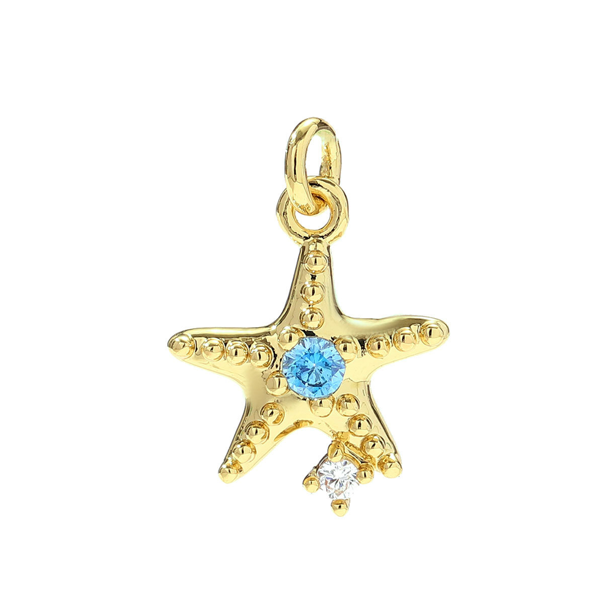 6pcs/pack Copper Zodiac Crab Turtle Starfish Necklace Pendant Shell Carriage Candy DIY Earring Charm Women Octopus Jewelry
