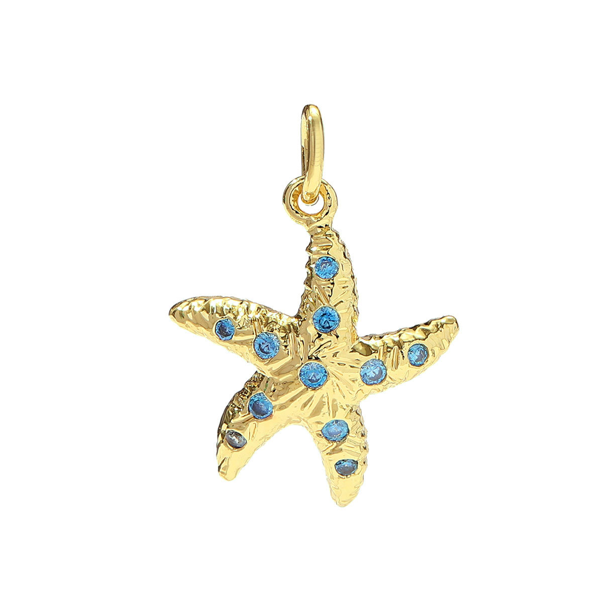 6pcs/pack Copper Zodiac Crab Turtle Starfish Necklace Pendant Shell Carriage Candy DIY Earring Charm Women Octopus Jewelry