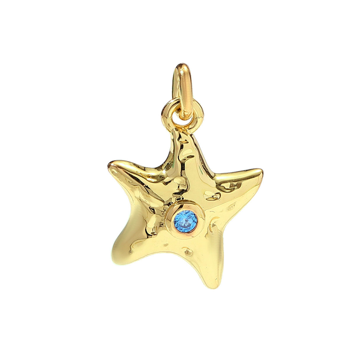 6pcs/pack Copper Zodiac Crab Turtle Starfish Necklace Pendant Shell Carriage Candy DIY Earring Charm Women Octopus Jewelry