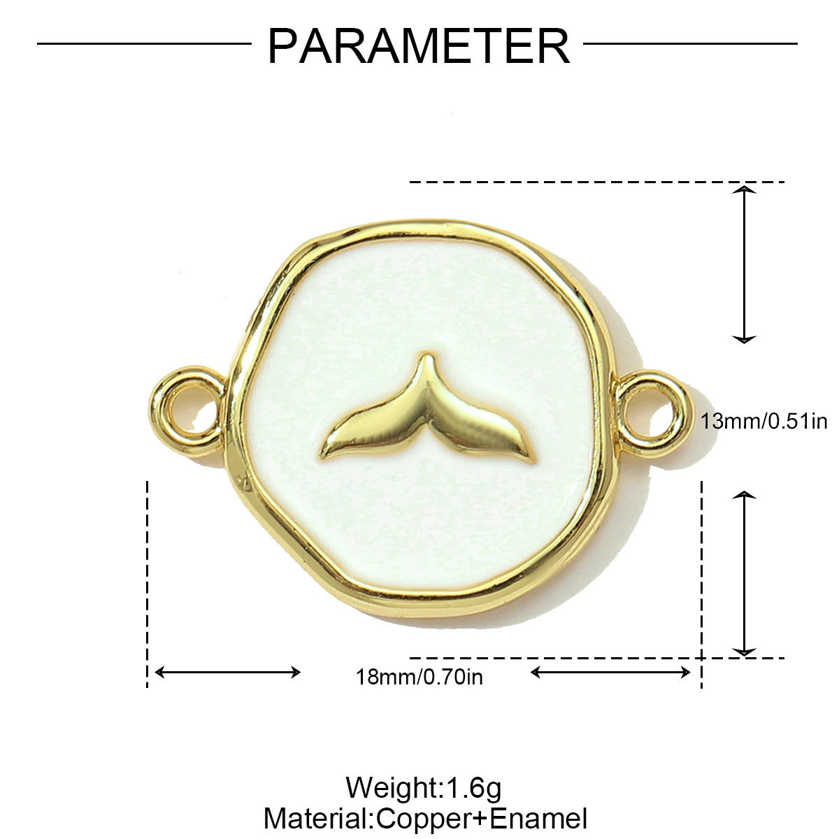 6pcs/pack Fashion Copper Zodiac Seahorse Shell Necklace Pendant Mermaid Tail DIY Bracelet Connectors Women Turtle Jewelry