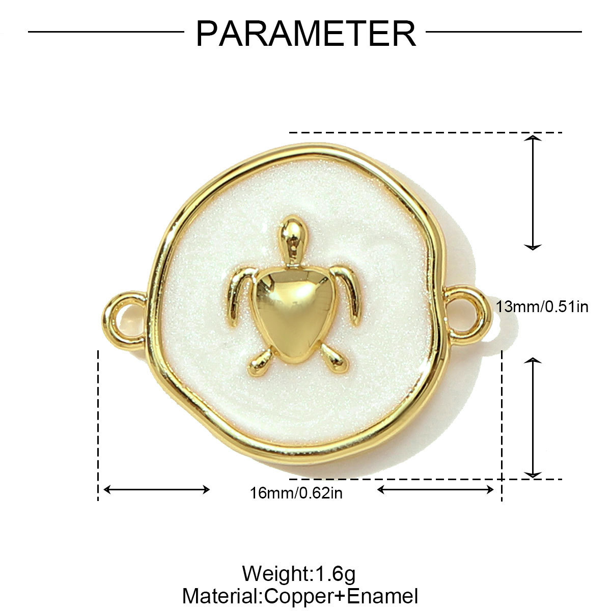 6pcs/pack Fashion Copper Zodiac Seahorse Shell Necklace Pendant Mermaid Tail DIY Bracelet Connectors Women Turtle Jewelry
