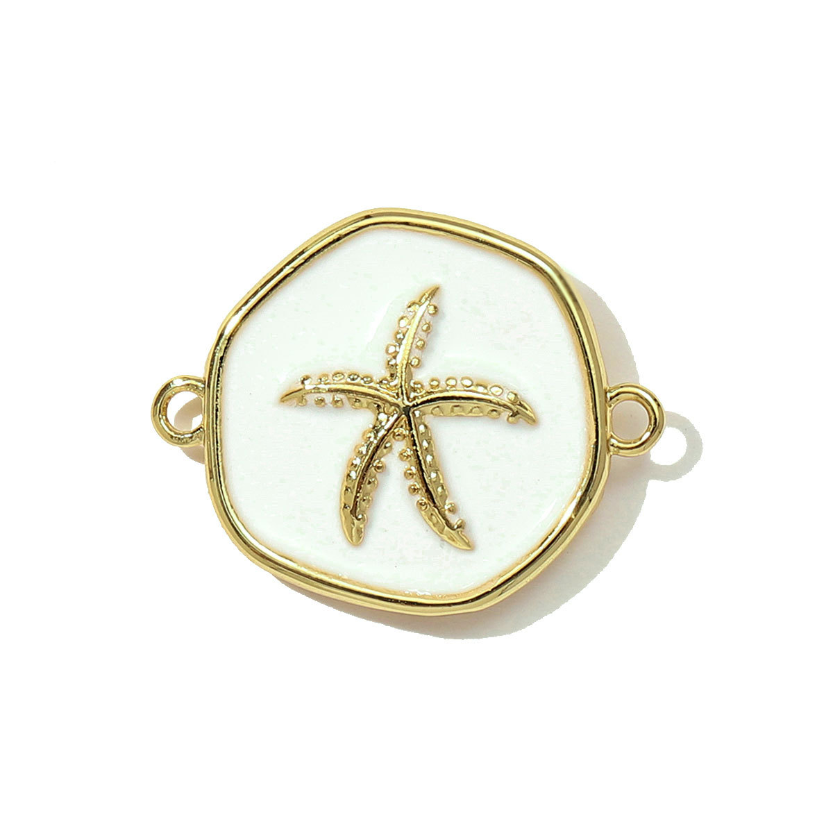 6pcs/pack Fashion Copper Zodiac Seahorse Shell Necklace Pendant Mermaid Tail DIY Bracelet Connectors Women Turtle Jewelry